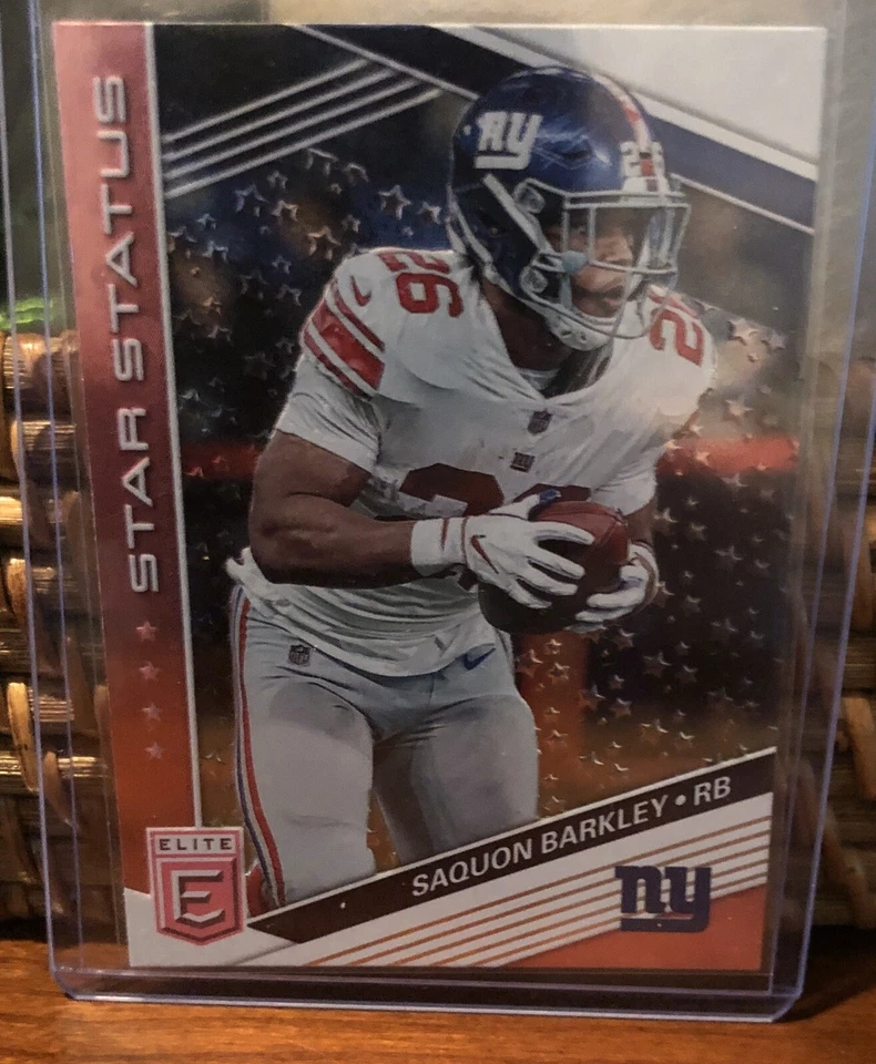 2019 Elite Saquon Barkley NY Giants*Pink Parallel*Star Status* SS-7 - Image 1 of 2