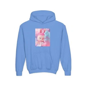 UGLY BUDDIES , Pink Cloud Snuggles-  Youth Heavy Blend Hooded Sweatshirt - Picture 1 of 15