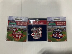 PHILLIES 2023 PIN NATIONAL LEAGUE CHAMPIONS & PHILLIE PHANATIC & MR RED SGA - Picture 1 of 4