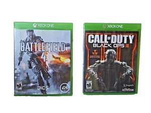 2 Xbox One Video Games: Call of Duty Black Ops III 3 Zombies Ed. & BATTLEFIELD 4 - Picture 1 of 10