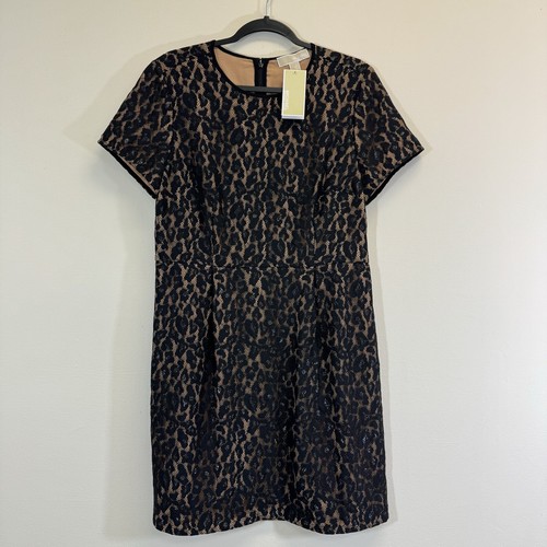 Abito donna Michael Kors all over pizzo cocktail taglia 12 con tasche nuovo