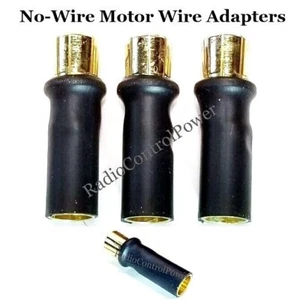 RCP Motor Wires 6.5/8mmm Male to 8/6.5mm Female Brushless Motor NO WIRE Adapters - Picture 1 of 25