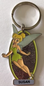 Walt Disney ~ Disneyland ~ Personalized TINKERBELL KEYCHAIN ~ SUSAN - Picture 1 of 2