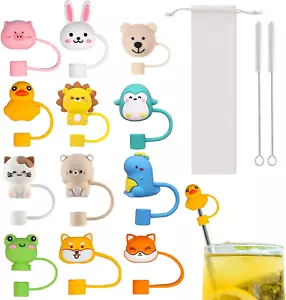 Straw Covers Cap 8Mm Straw Topper Compatible with Tumbler Cups Reusable - Picture 1 of 12
