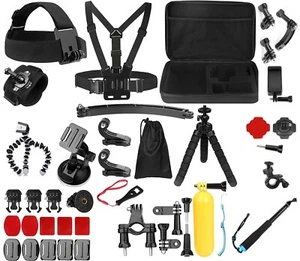 GoPro Hero Black GoPro Max/Fusion SJ cam insta360 Action Cam Accessory Kit - Picture 1 of 2