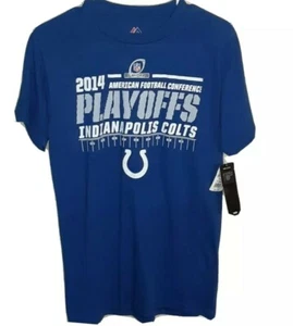 NWT! MSRP $25.00! NFL Indianapolis Colts 2014 Playoffs Shirt! Adult Small. - Picture 1 of 2