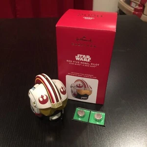 RED FIVE REBEL PILOT STAR WARS A NEW HOPE 2020 Hallmark MAGIC Ornament MINT - Picture 1 of 8