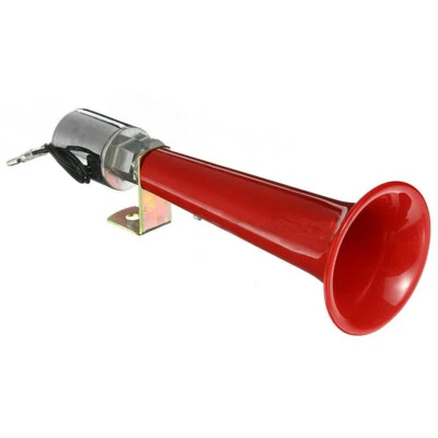 Car Single Trumpet Air Horn Super Loud 180DB Red Plastic Truck Marine Accessorie - Image 1 of 4