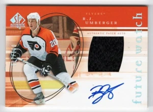 2005-06 SP Authentic Future Watch Limited Auto Patch #192 R.J. Umberger 017/100 - Picture 1 of 2