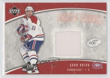 2005-06 Upper Deck Ice Frozen Fabrics Saku Koivu #SK
