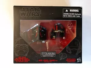 STAR WARS THE BLACK SERIE PILOTO DE COMBATE DE PRIMER ORDEN Y POE DAMERON LÍDER NEGRO - Imagen 1 de 7