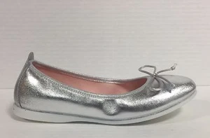 GIOSEPPO Art. AINARA Ballerinas Mädchen/Mädchen/Damen Leder silber mit Schleife - Bild 1 von 7