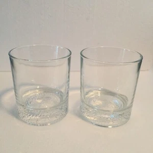 2er Set Crown Royal Whiskey Rocks Gläser, Lowball, erhabenes Logo auf Boden - Bild 1 von 6
