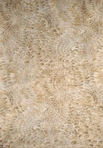 2 Yd Gold Cotton Quilting Fabric-Trapunto Hoffman California-Oval Swirl Pattern - Picture 1 of 1