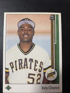 1989 Upper Deck Tony Chance #3 Rookie Pittsburgh Pirates