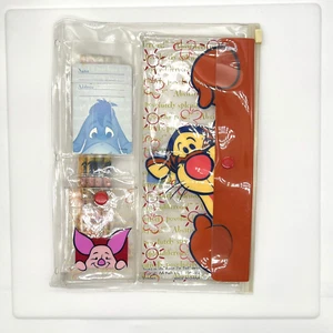 Vintage Disney Tigger Winnie The Pooh Study Kit Pencil Bag Ruler Eraser NOS - Picture 1 of 5