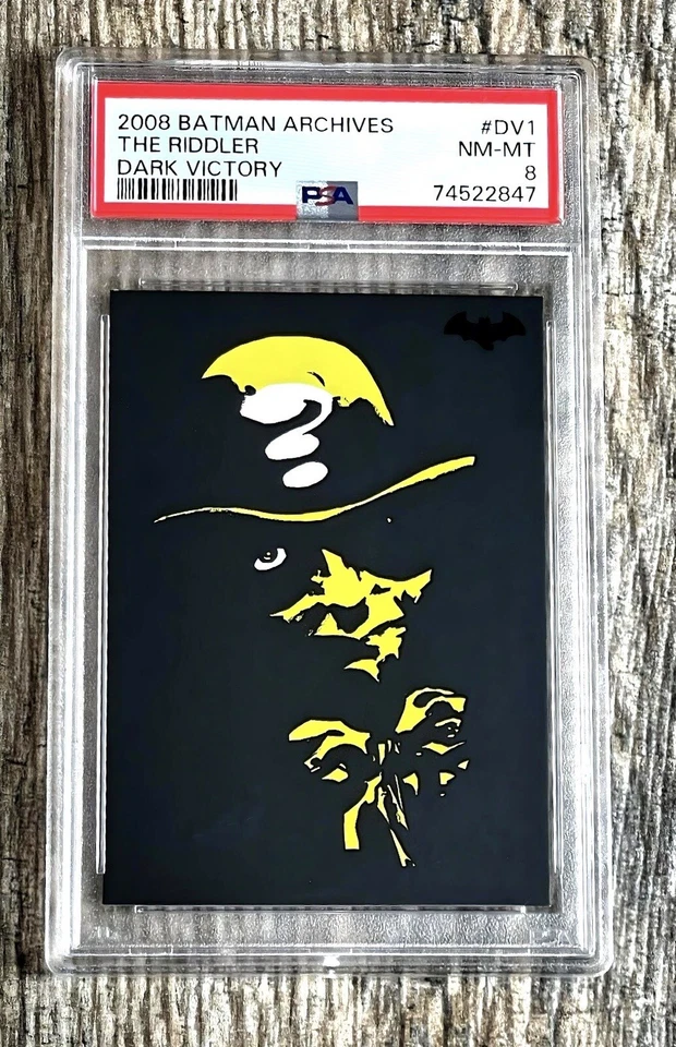 POP 1 NO HIGH 2008 DC BATMAN ARCHIVES THE RIDDLER DARK VICTORY INSERT #DV1 PSA 8 - Image 1 of 2
