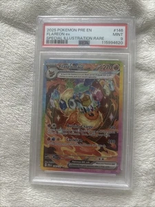 Pokémon Prismatic Evolutions Flareon EX Sir #146/131 PSA 9 - Picture 1 of 2