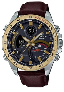 Casio Edifice Chronograph Ana-Digi Tough Solar ECB-900GL-1A 100M Mens Watch - Picture 1 of 5