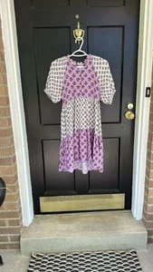 Zara Girls Size 11-12 Purple and White Floral Dress - Picture 1 of 3