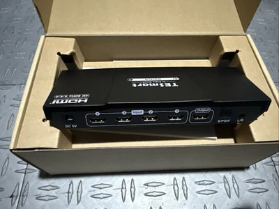 TESmart 4x1 DP KVM Switch | 4K@60Hz Ultra HD | Mechanical & Multimedia Keyboards - Image 1 of 2