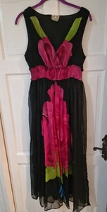 Kushi mesh floral long drees 14 - Picture 1 of 2