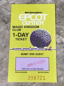 Vintage Epcot Center Ticket - Picture 1 of 3