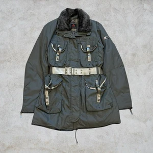 Chaqueta acolchada Peuterey para mujer IT48 XL gris plumón de ganso ejército Gorpcore piel de conejo - Imagen 1 de 9