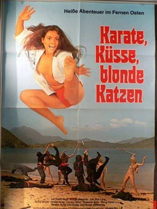 Karate, Küsse, blonde Katzen - Filmplakat A1 84x60cm gefaltet-G1 - Picture 1 of 1