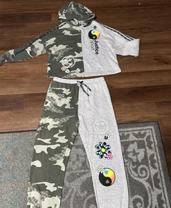 Justice Sport Girls Jogger Suit Size 16/18 Plus - Picture 1 of 5