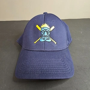 NUEVO CON ETIQUETAS ProFlex Azul Marino Tiki Bates de Béisbol Sombrero L/XL Illinois Islanders - Imagen 1 de 6