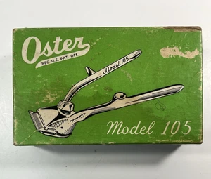 Tagliacapelli manuale vintage Oster modello 105 con scatola strumento barbiere negozio made in USA - Foto 1 di 10