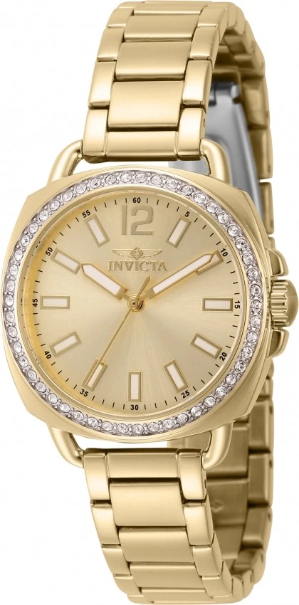 Reloj para mujer Invicta Wildflower cuarzo cristal esfera dorada 46342 Foto 1 de 1