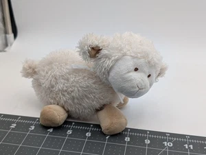 Carters Oveja Cordero Peluche Arco Rosa 6 Pulgadas Peluche Juguete - Imagen 1 de 7