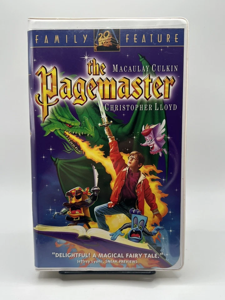 The Pagemaster (VHS, 1995) Clamshell - Macaulay Culkin - Christopher Lloyd Foto 1 de 4