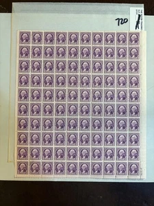 US Stamp sheet - 720 - George Washington - comb. shipping! - Picture 1 of 1