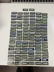 ✅ LOT OF 100 ✅ 4GB PC3L-12800 DDR3L SODIMM Laptop Memory RAM ✅ Various Brands ✅ - Picture 1 of 3