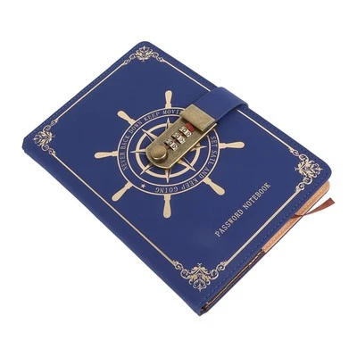 Diary With Combination Lock 100 Sheets Vintage A5 Size Travel Journal New - Image 1 of 4