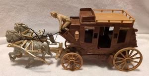 Vtg 1955 Roy Rogers Fix It Stagecoach Ideal Toys Horses Figure For Part / Repair - Picture 1 of 17
