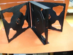 CD Jewel Case 5 Way Clear 22mm Black Tray - Book style - Holds Up To 5 Discs - Afbeelding 1 van 1