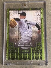 2021 Roki Sasaki /200 BBM GENESIS Premium Green Foil #011 Chiba Lotte Marines