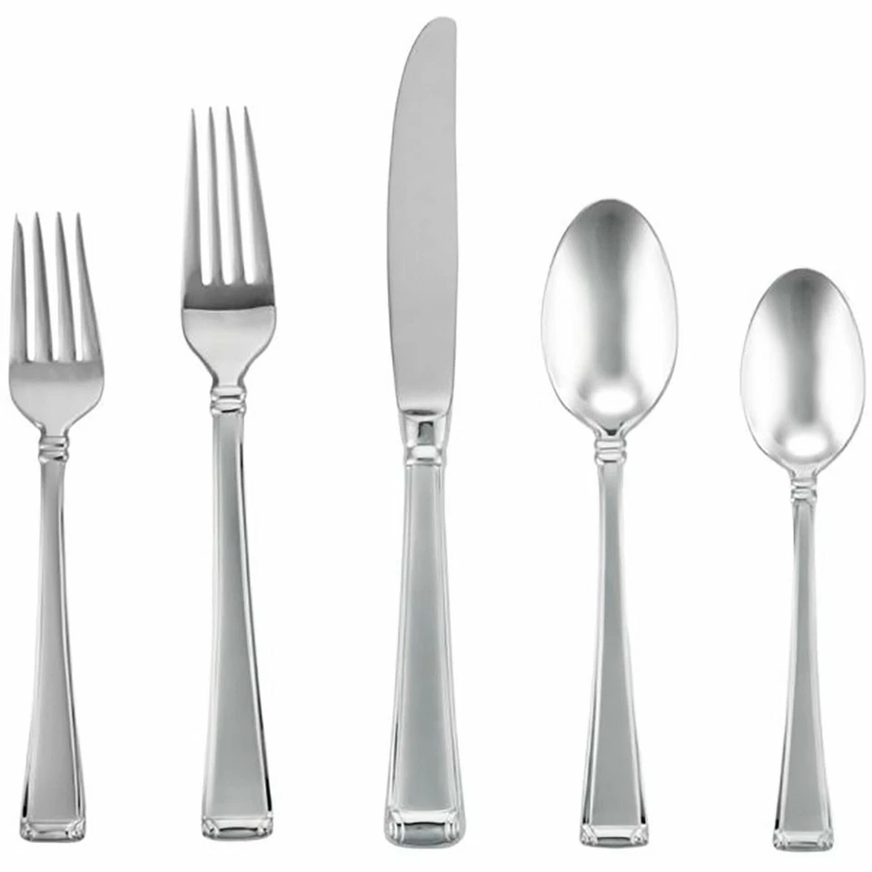 Gorham Column Frosted 18/10 Stainless 5pc Place Setting