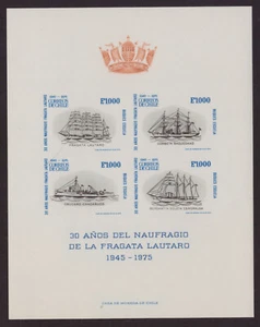 CHILE 1975 Schiffe Gedenkblatt mit Mi. 838-41 (30,00 Euro) - Imagen 1 de 1