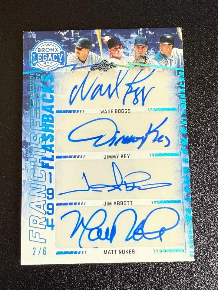 2024 Leaf a Bronx Legacy - Franchise Flashback Boggs, Key, Abbott, Nokes 2/6 - Image 1 of 2