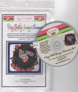 CRAZY QUILTING SEWING ACCESSORIES Machine Embroidery Sealed CD Missy B Stitchin - Picture 1 of 3