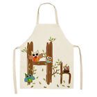 Letter Hh Printed Linen Apron Waterproof Kitchen Cooking Bibs Oilproof Pinafore