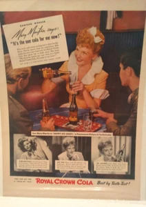Anuncio de revista Royal Crown Cola Feat. Mary Martin CR 1943 - Imagen 1 de 6