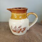 Vintage, Two Tone Brown, Traditional Harvest Glazed Jug, Approx 1 Pint