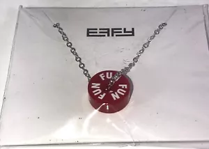 Collar Effy Con Rojo DIVERTIDO Barril Carnaval Crucero Souvenir - Imagen 1 de 4
