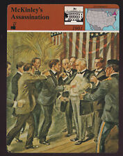 PRESIDENT WILLIAM McKINLEY'S ASSASSINATION 1901 Art 1979 STORY OF AMERICA CARD